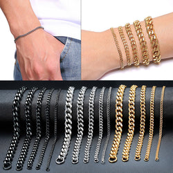 Men's golden Cuban chain