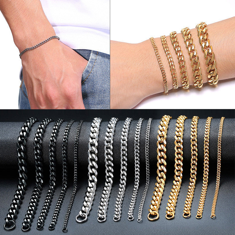 Men's golden Cuban chain