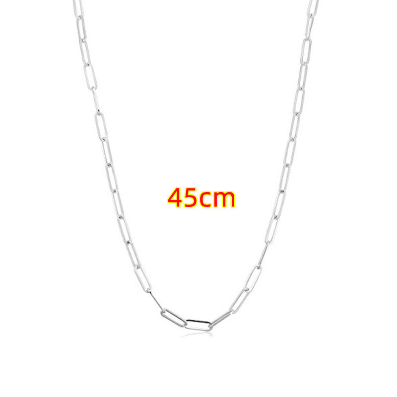 Clip Thick Chain Necklace Unisex Necklace Clavicle Chain