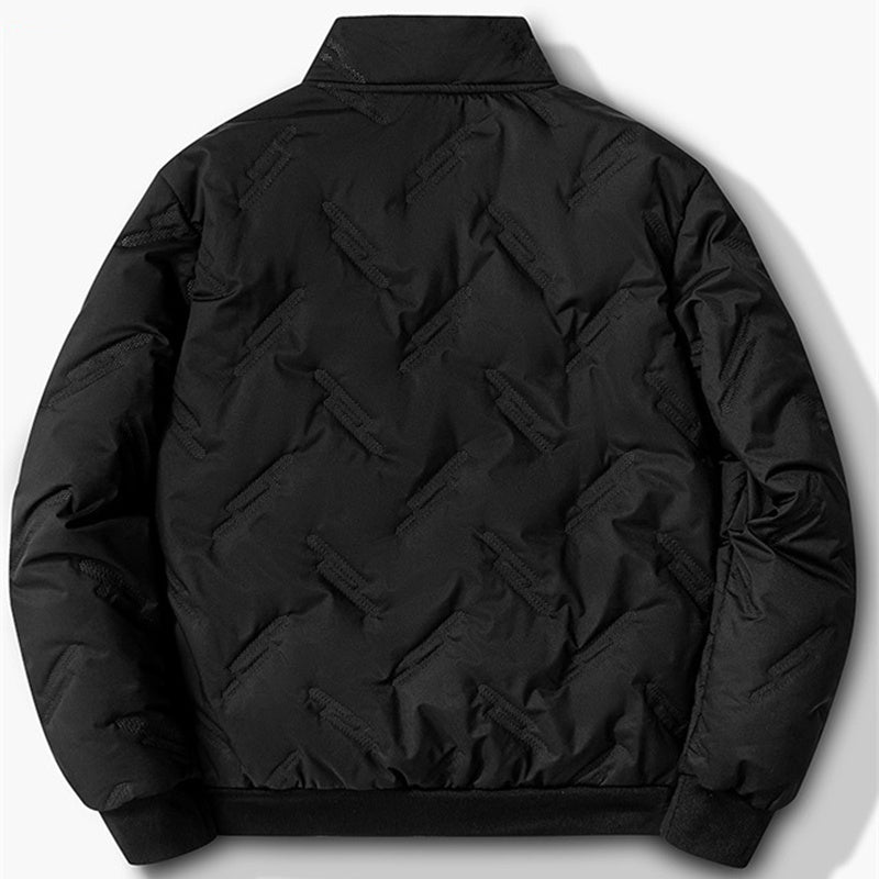 New Graphene-design Cotton Coat Winter Warm Thickened Fleece Jacket Fashion Casual Mens Clothing