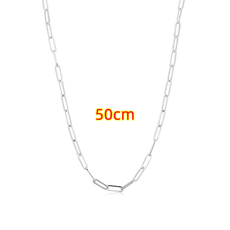 Clip Thick Chain Necklace Unisex Necklace Clavicle Chain